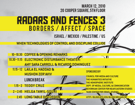 Radars_and_Fences_3 Radars and Fences progam, with Laila & me